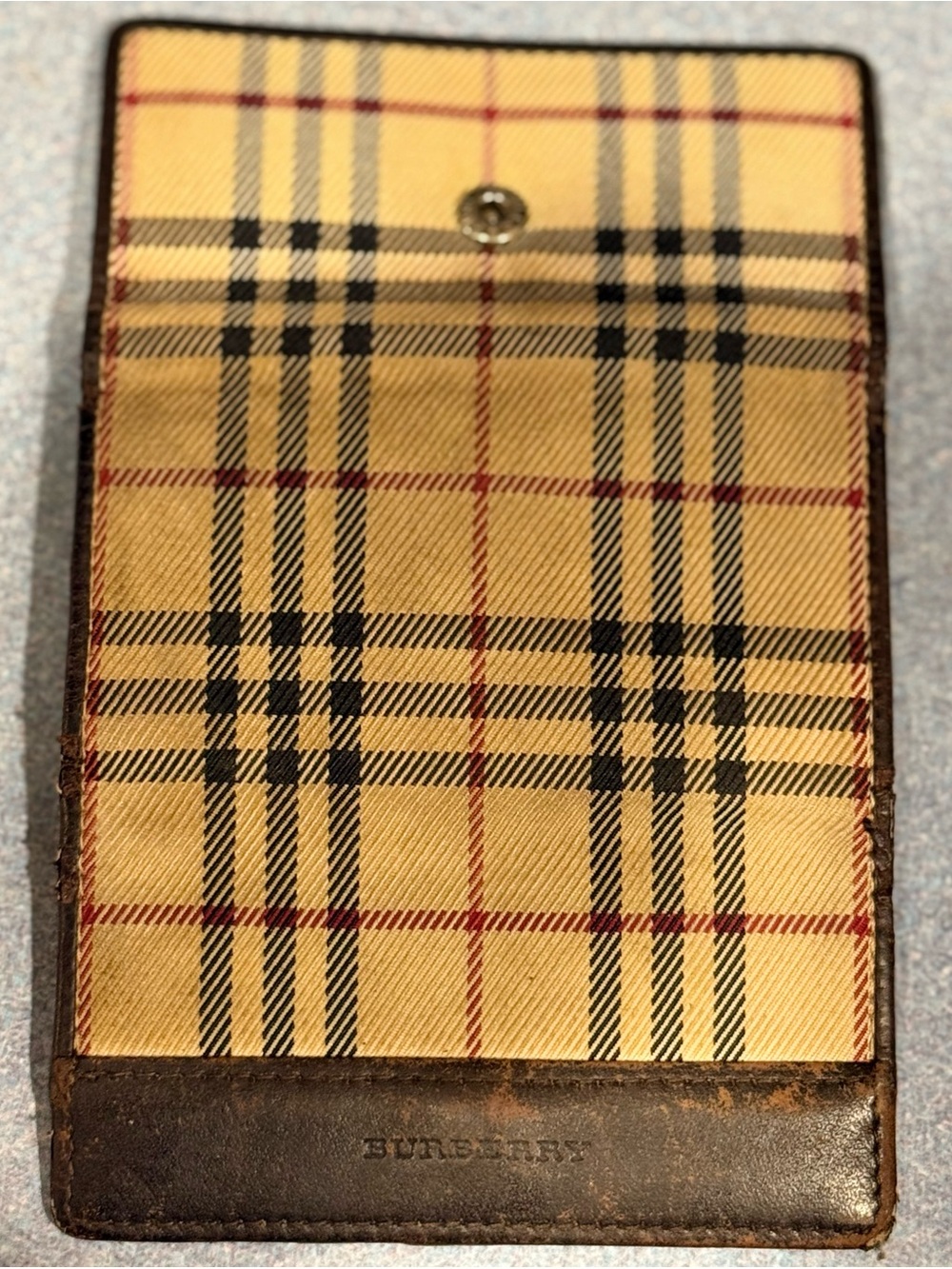 Burberry Nova Check Vintage Key Holder Leather with Embossed Logo with COA - Picture 7 of 11